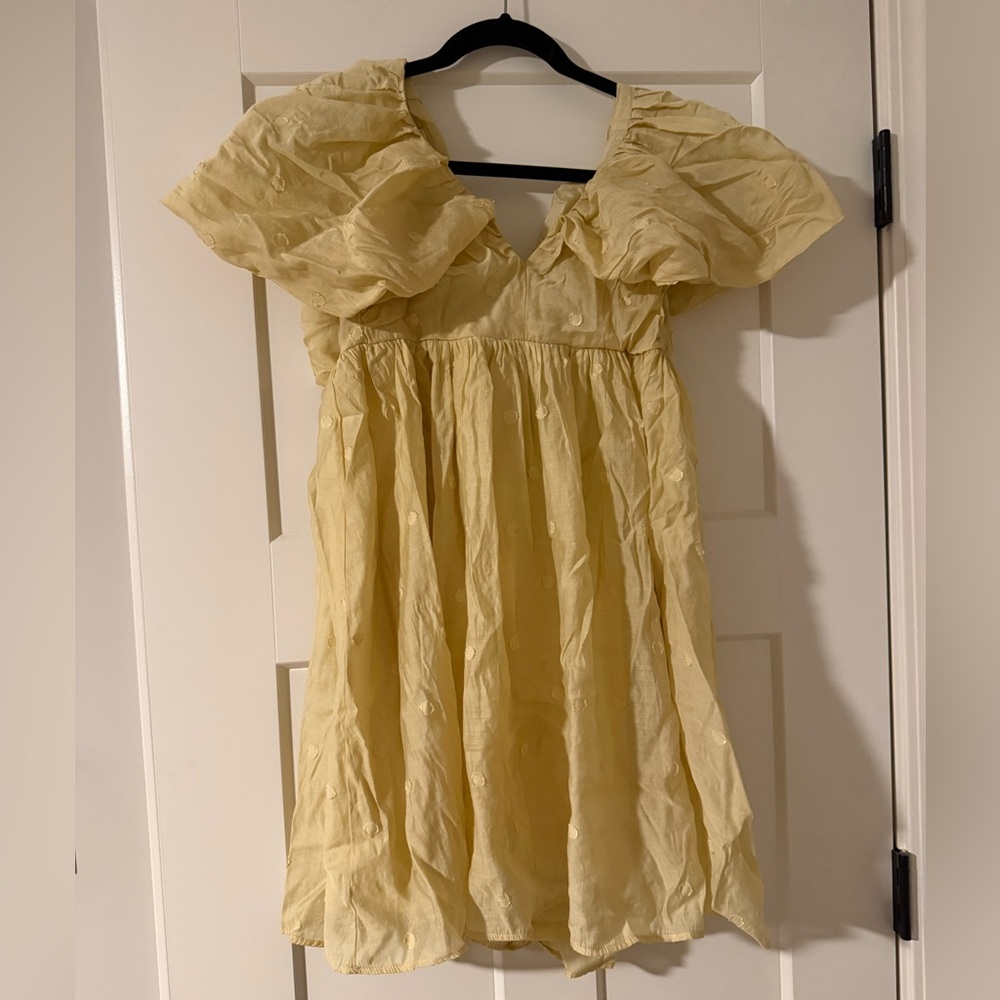 Moon River Light Yellow Dress